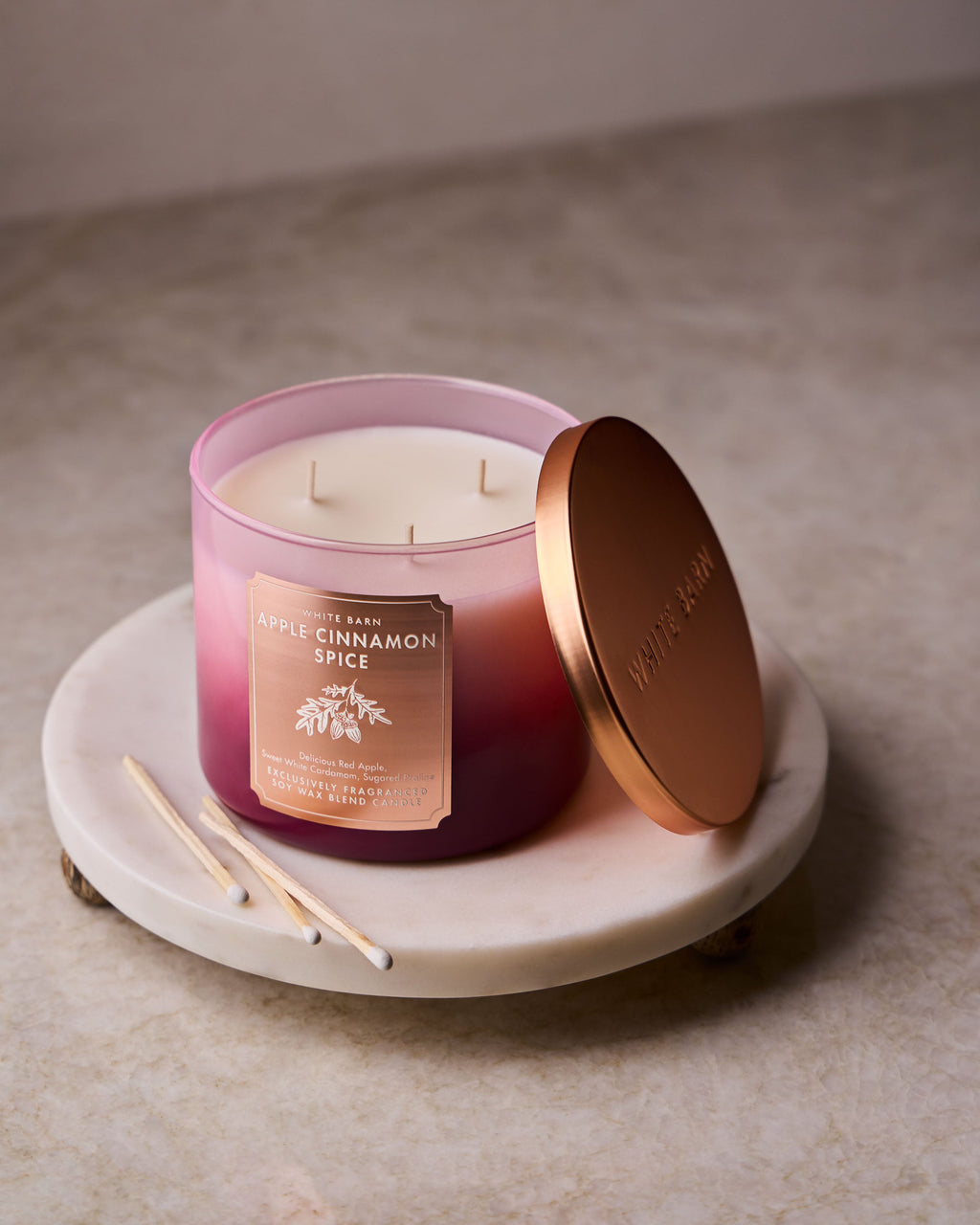 Apple Cinnamon Spice 3-Wick Candle image 3
