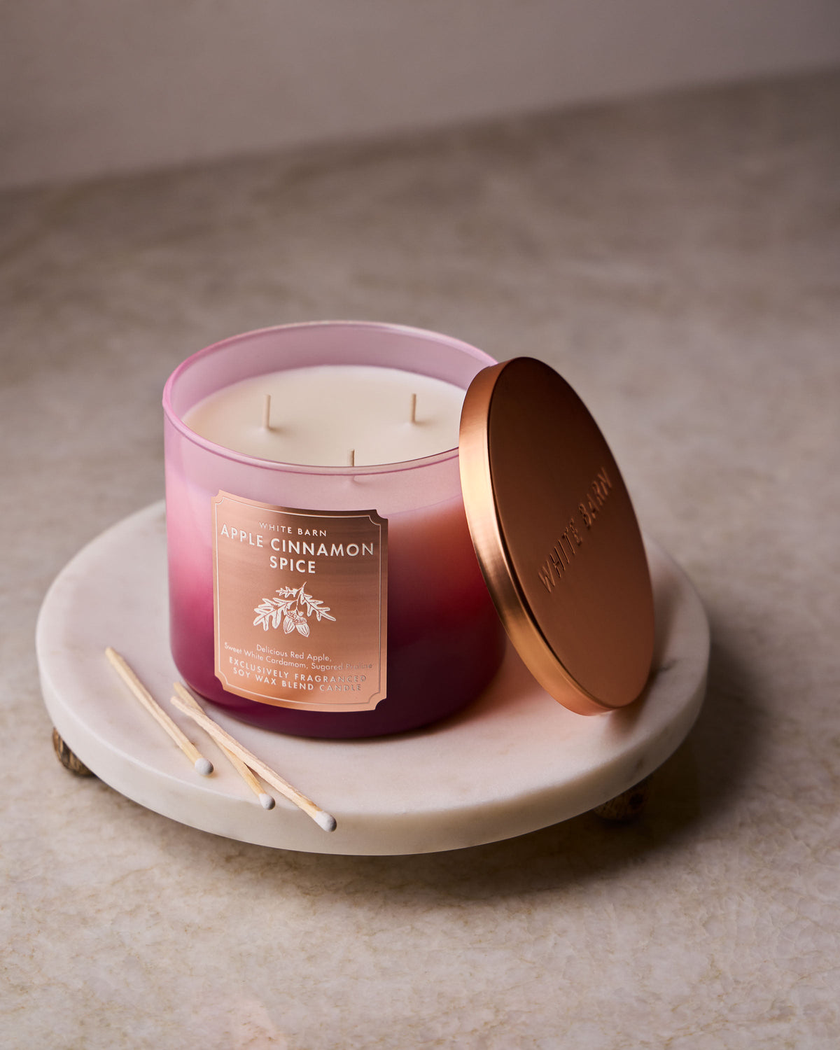 Apple Cinnamon Spice 3-Wick Candle image 3