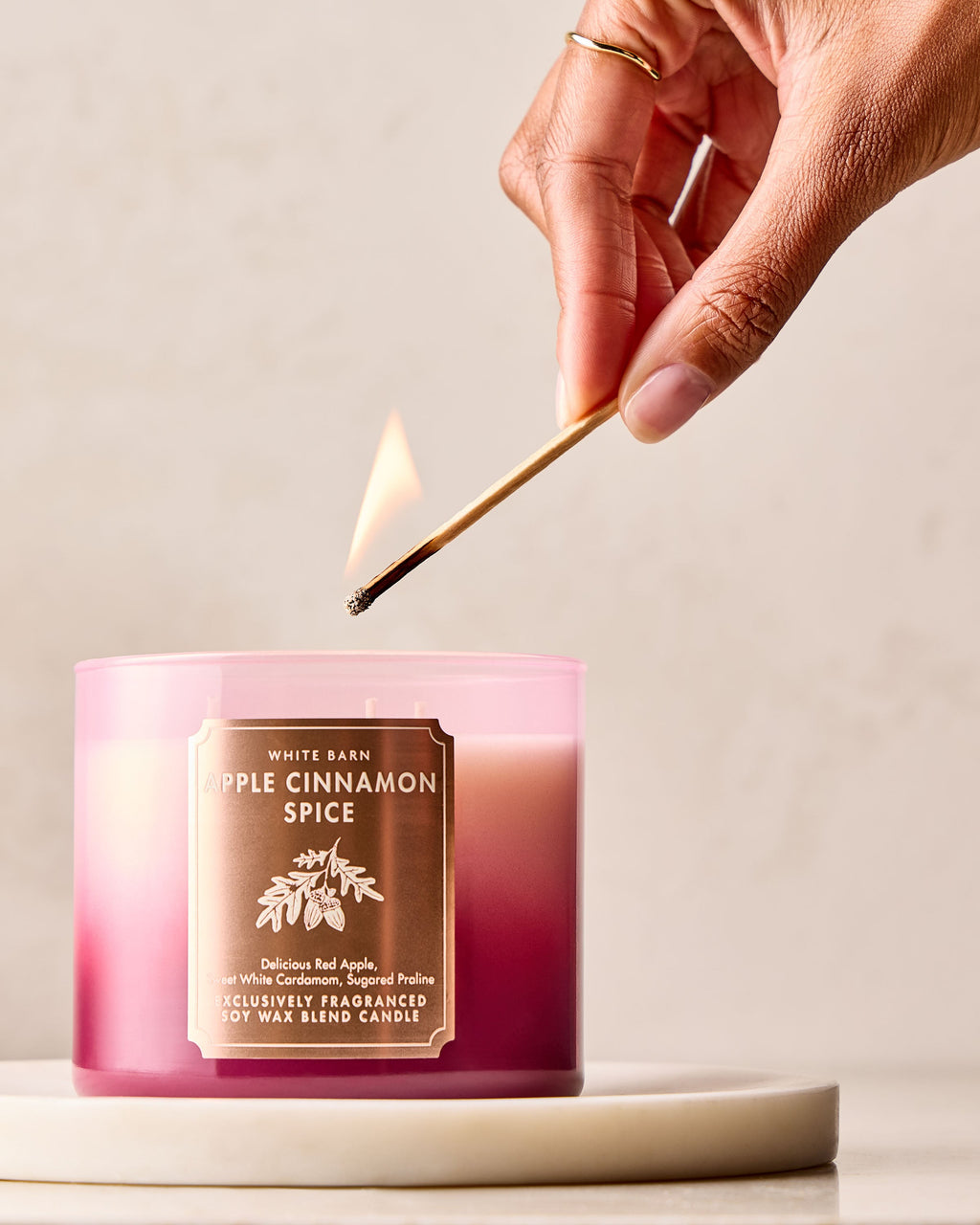Apple Cinnamon Spice 3-Wick Candle image 4