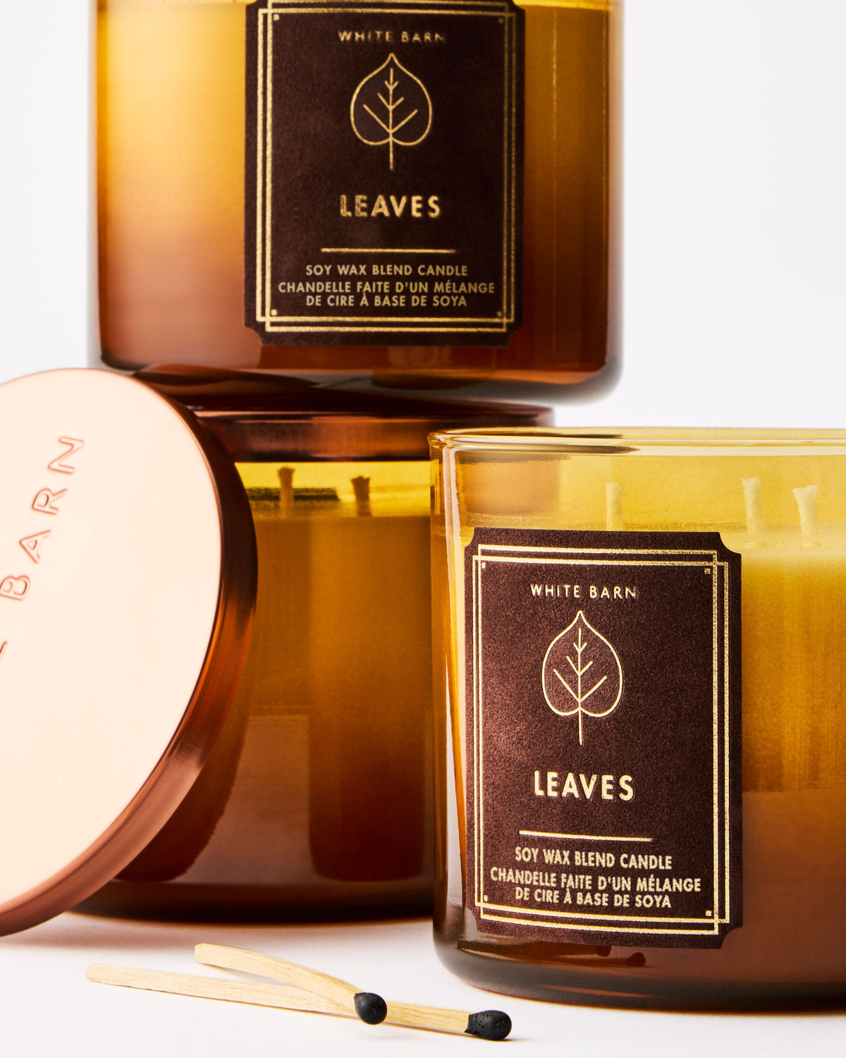 Leaves 3-Wick Candle image 2