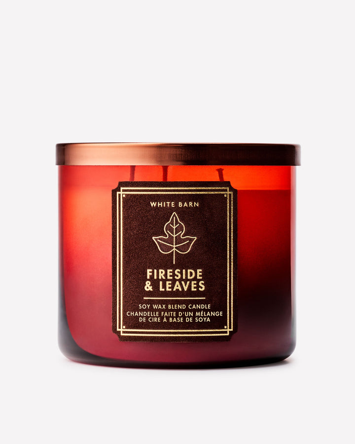 Fireside & Leaves 3-Wick Candle