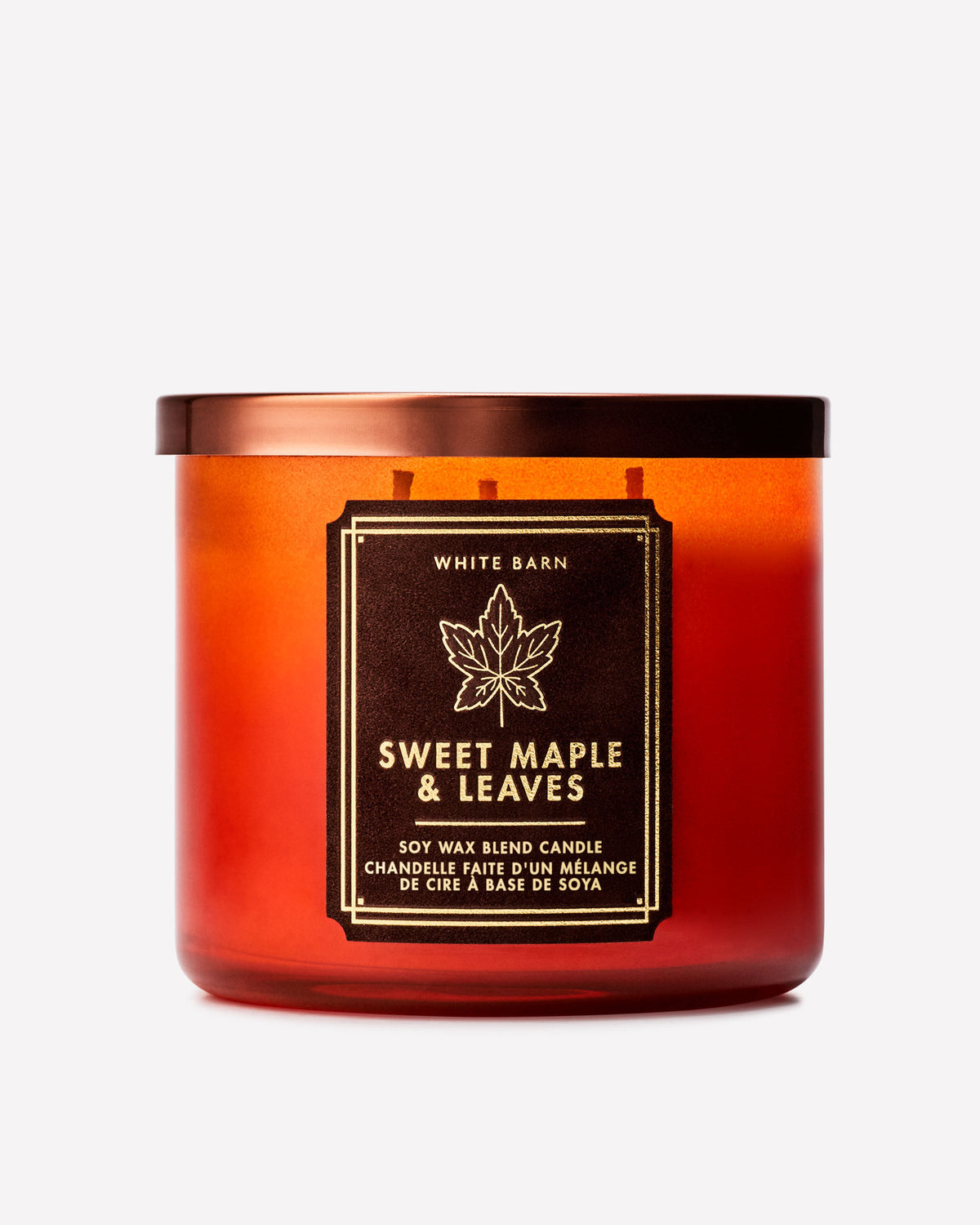 Sweet Maple & Leaves 3-Wick Candle