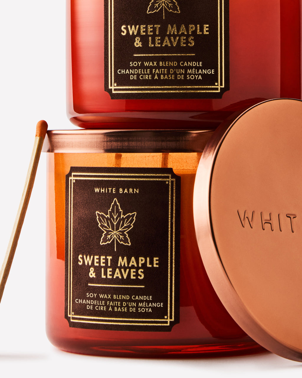 Sweet Maple & Leaves 3-Wick Candle image 2