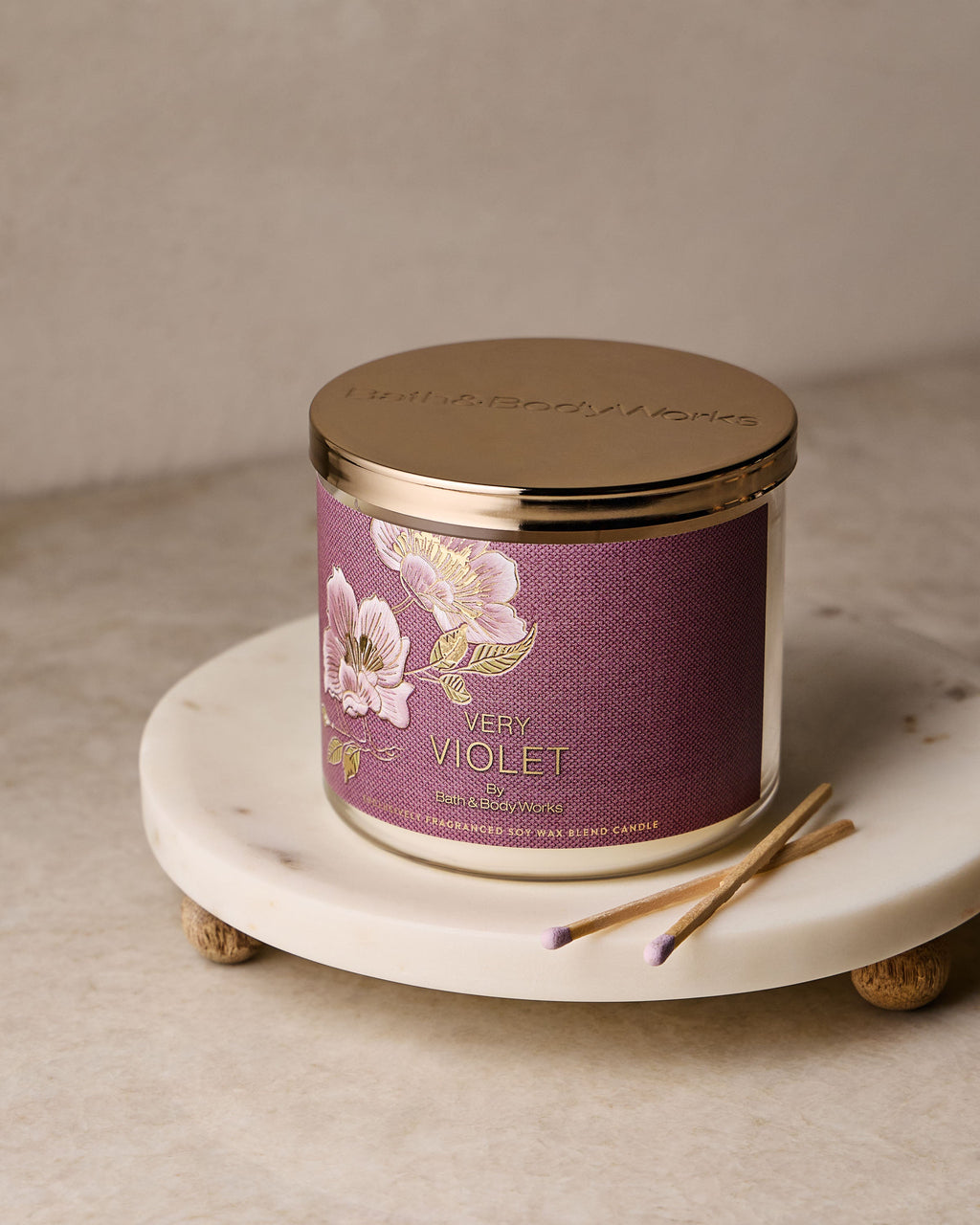 Very Violet 3-Wick Candle image 4