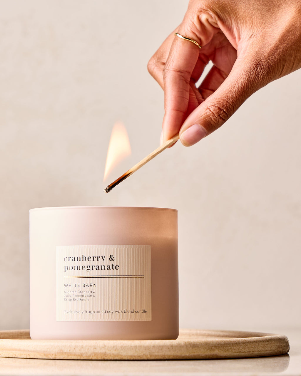 Cranberry & Pomegranate 3-Wick Candle image 5