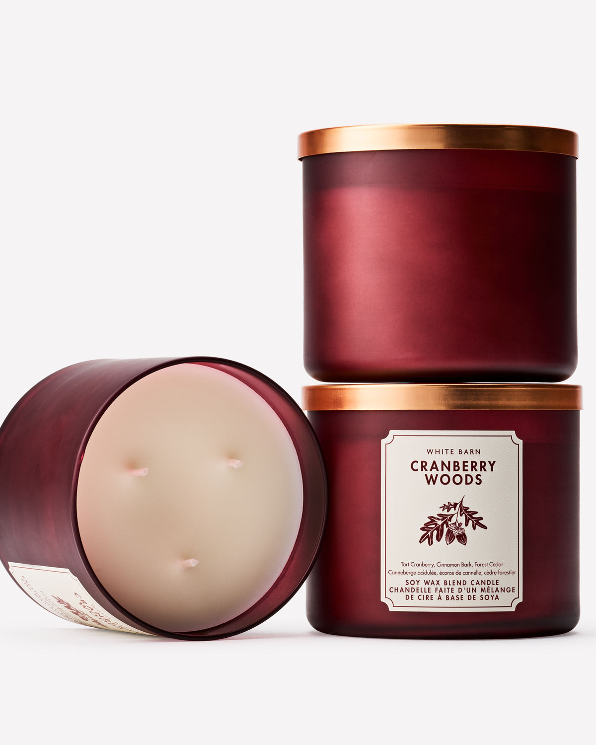 Cranberry Woods 3-Wick Candle image 2