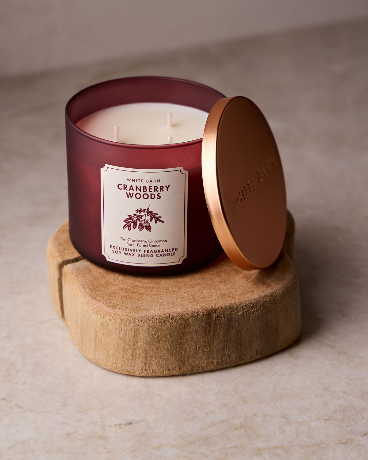 Cranberry Woods 3-Wick Candle image 3