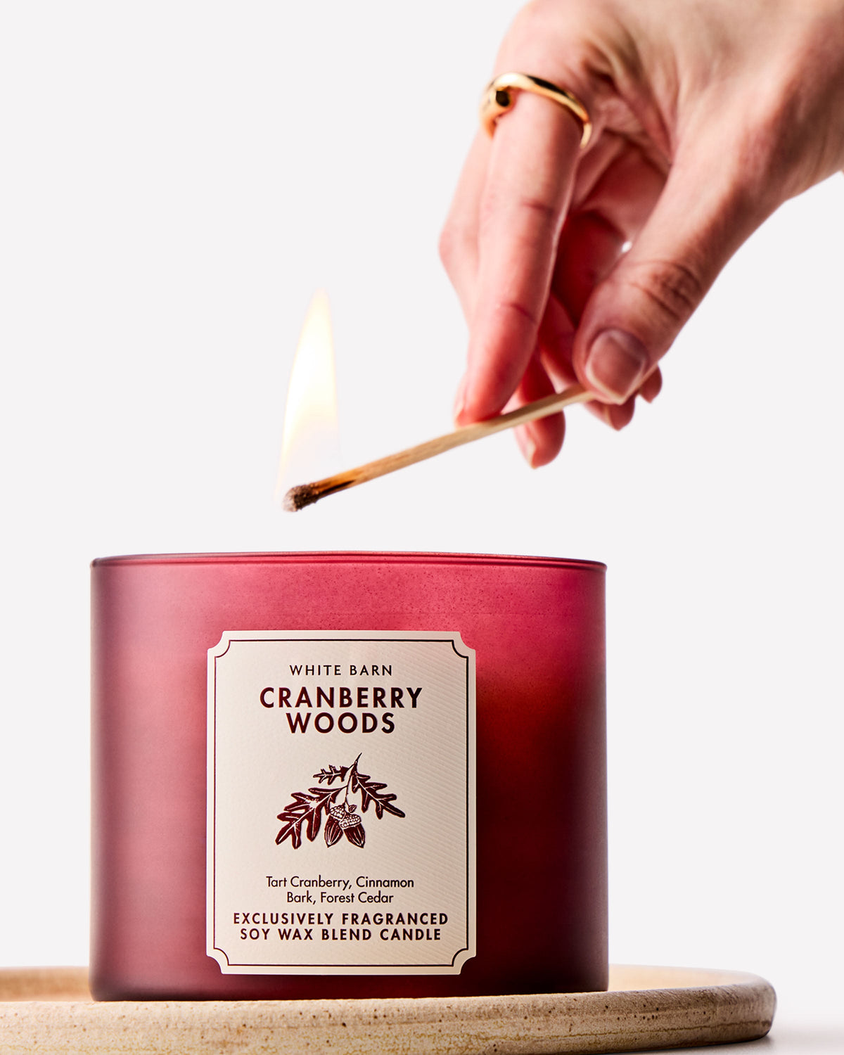 Cranberry Woods 3-Wick Candle image 4
