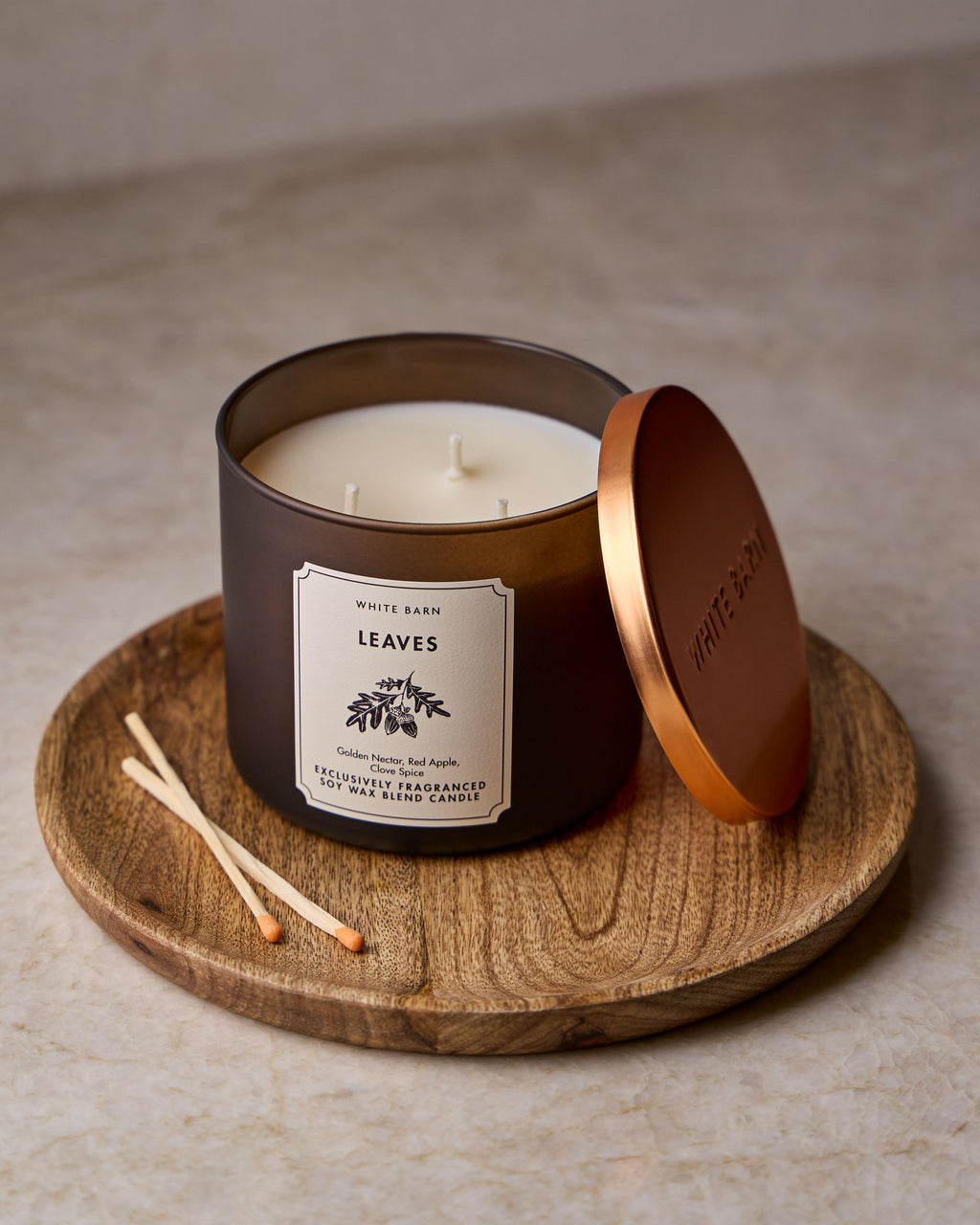 Leaves 3-Wick Candle image 3