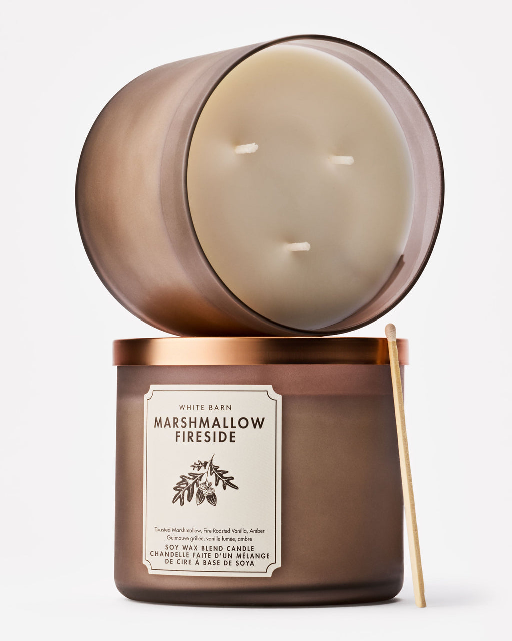 Marshmallow Fireside 3-Wick Candle image 2