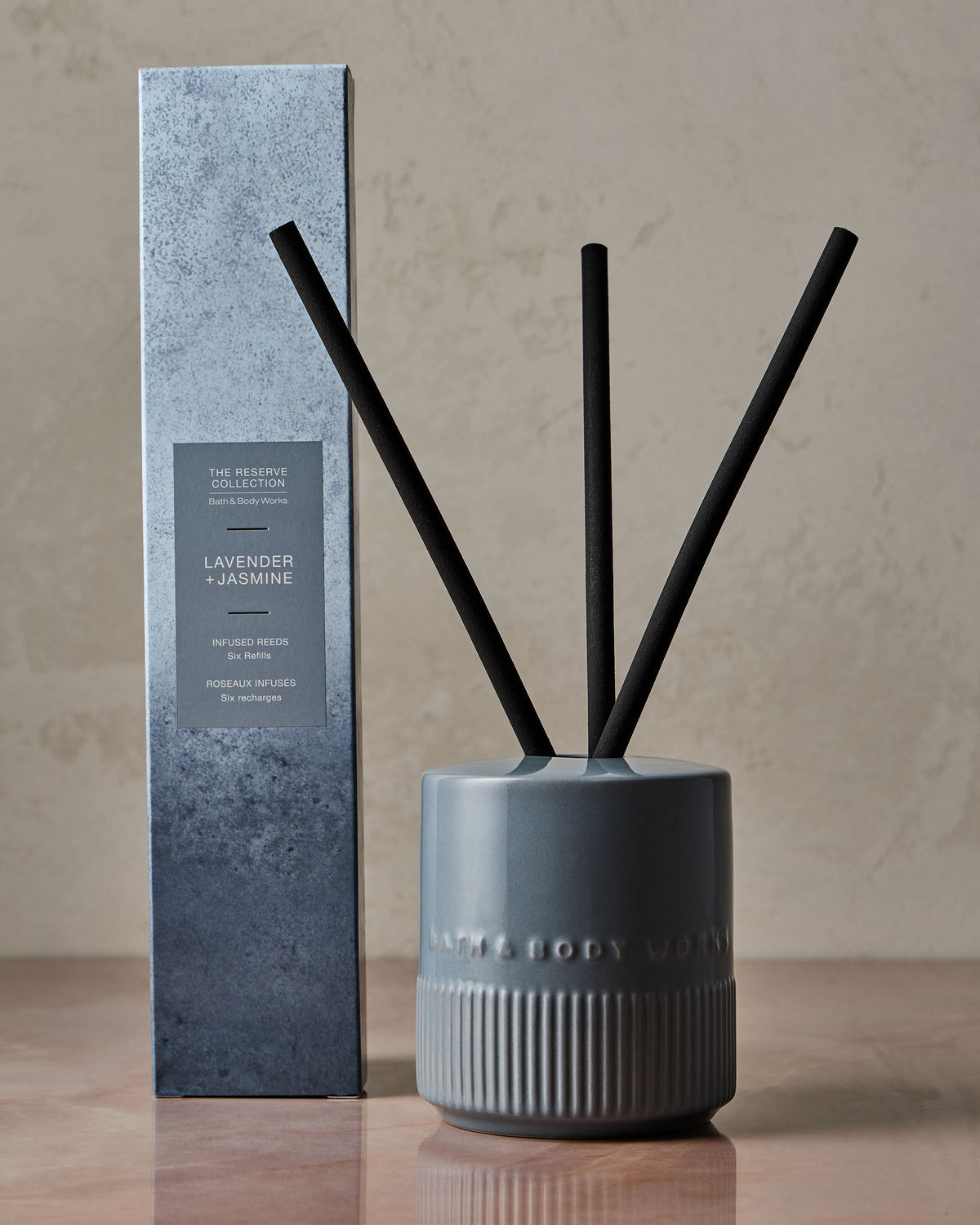 Lavender + Jasmine Fragrance-Infused Liquidless Reeds image 2