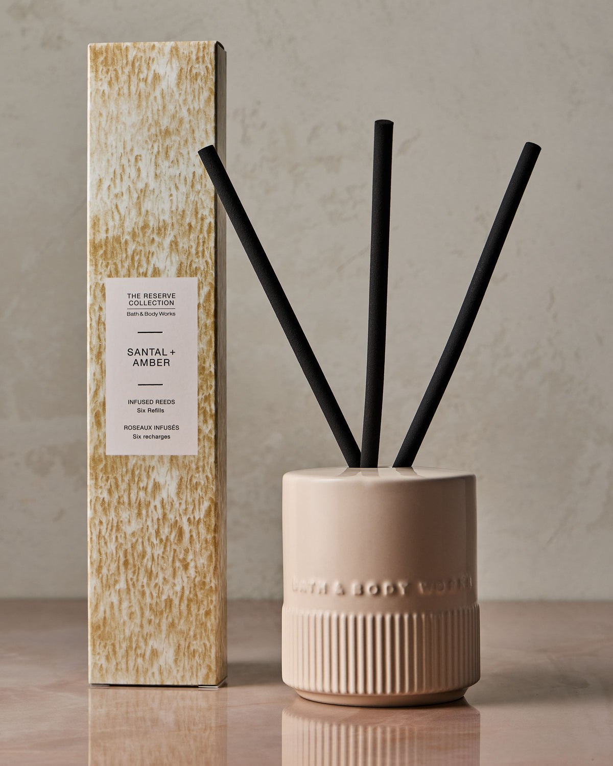 Santal + Amber Fragrance-Infused Liquidless Reeds image 2