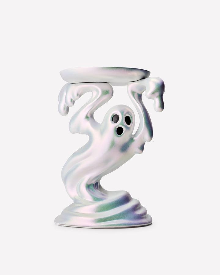 Drippy Ghost Pedestal 3-Wick Candle Holder