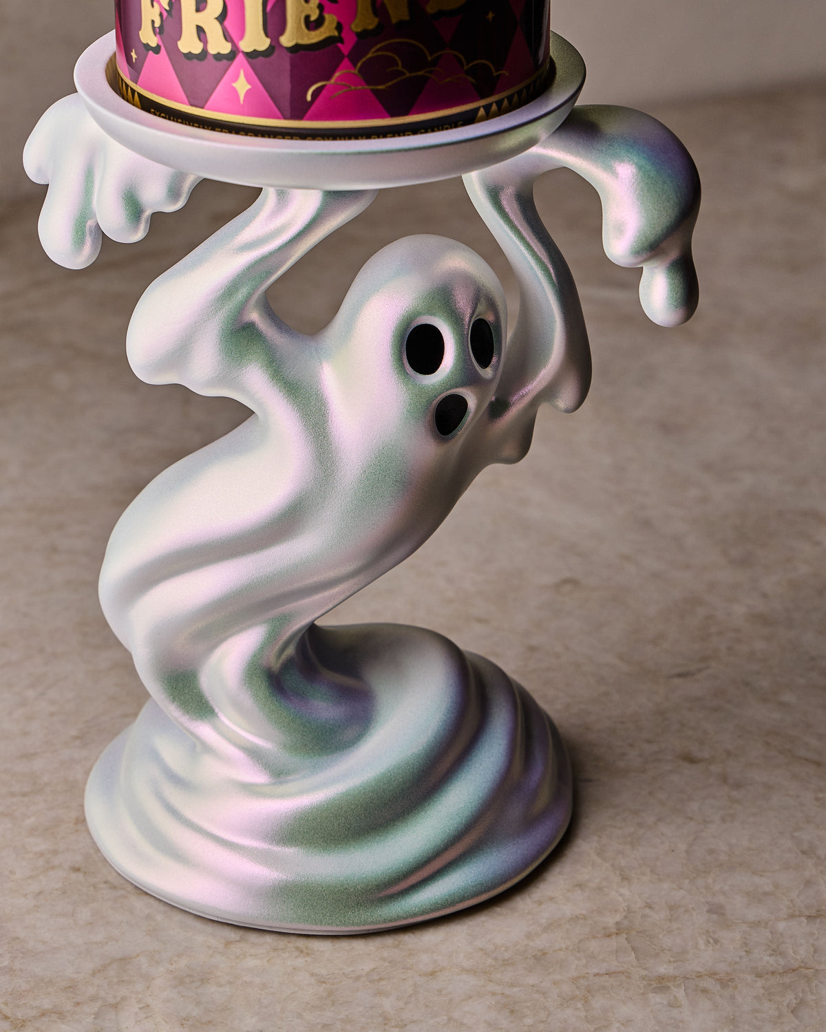Drippy Ghost Pedestal 3-Wick Candle Holder image 2