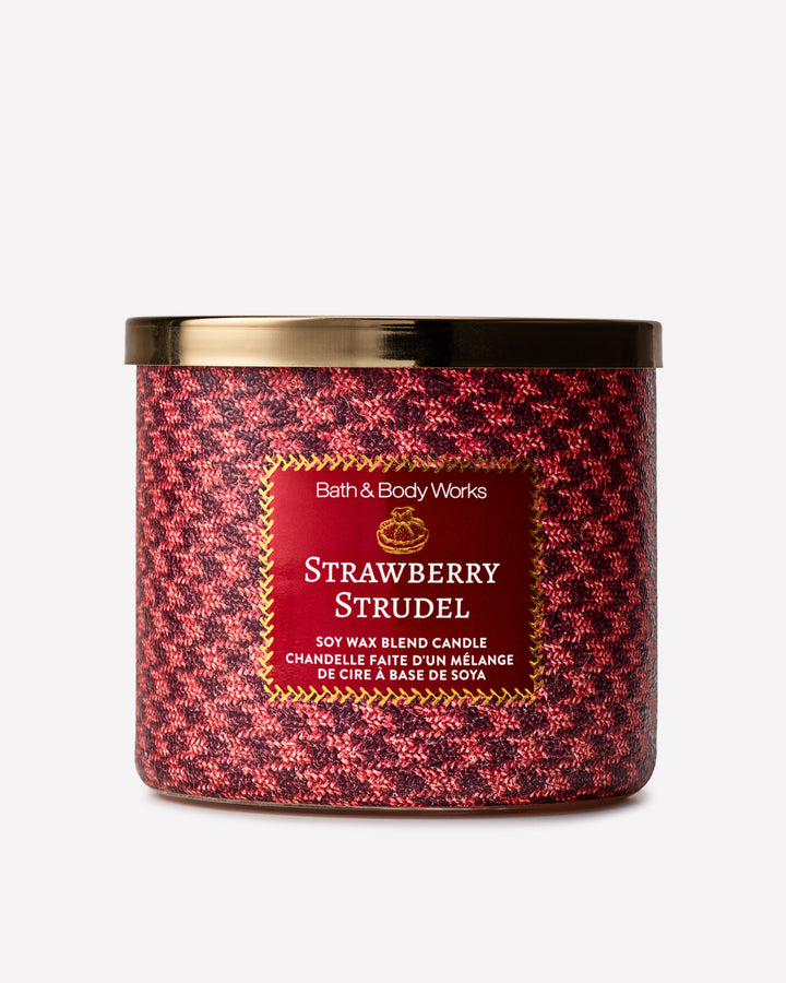 Strawberry Strudel 3-Wick Candle