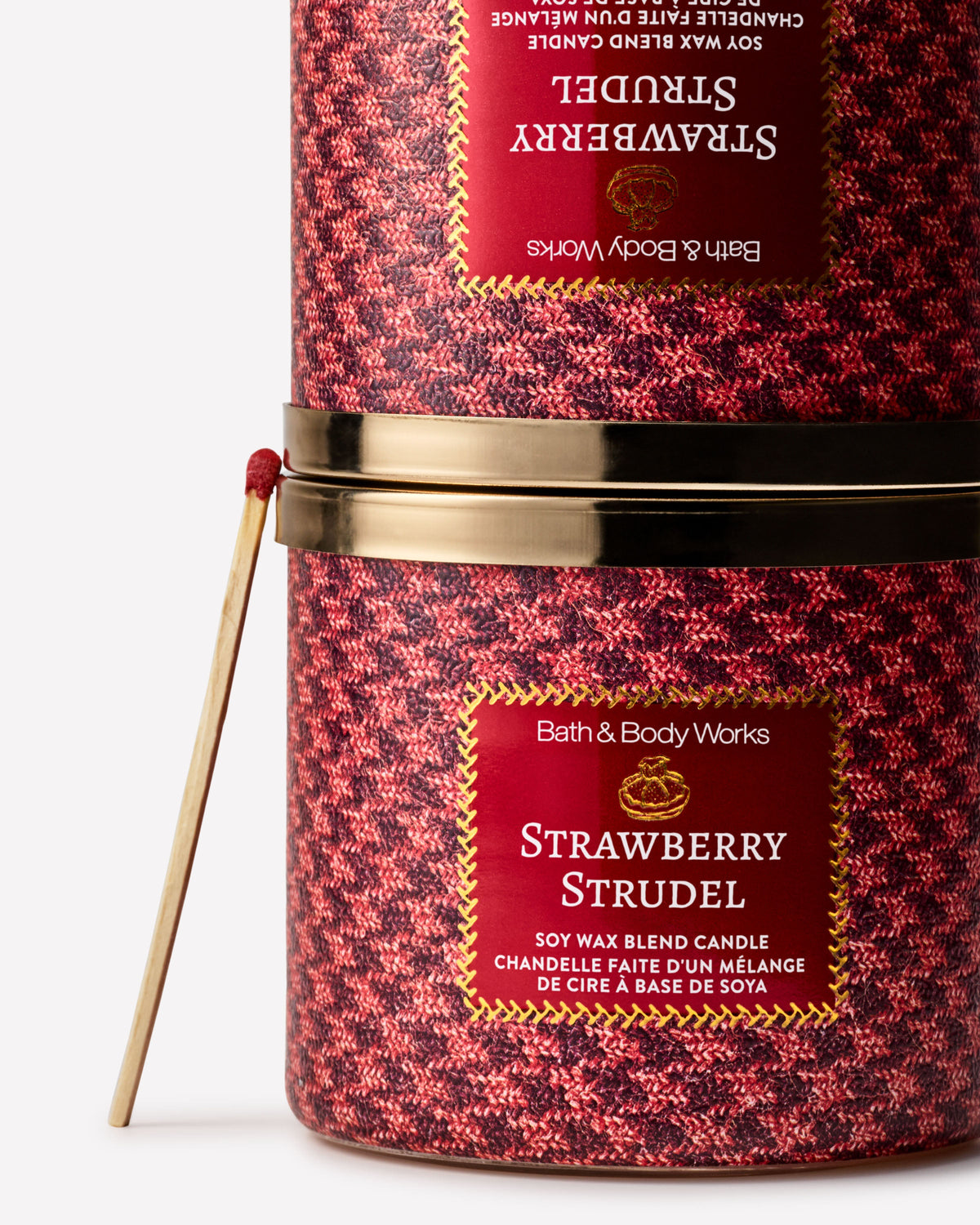 Strawberry Strudel 3-Wick Candle image 2