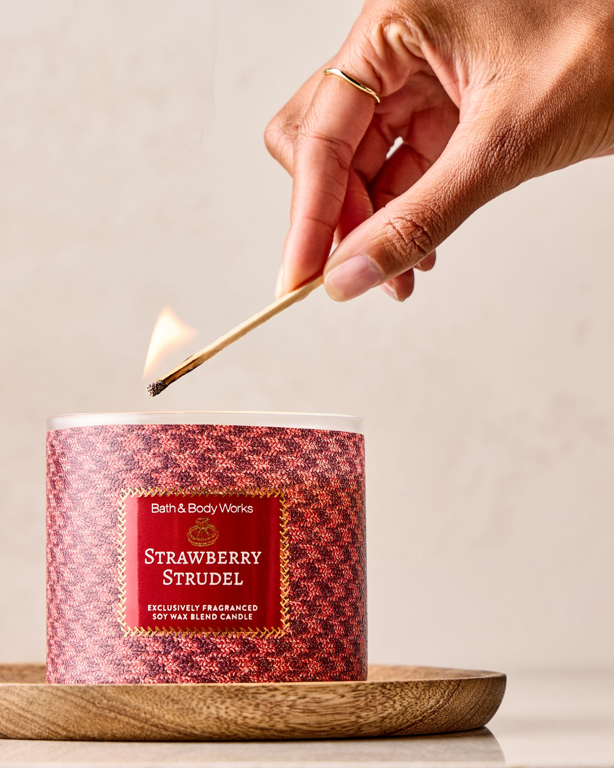 Strawberry Strudel 3-Wick Candle image 5