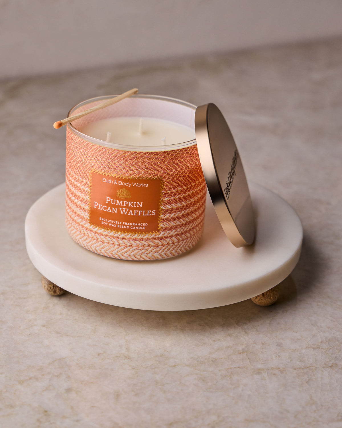 Pumpkin Pecan Waffles 3-Wick Candle image 4