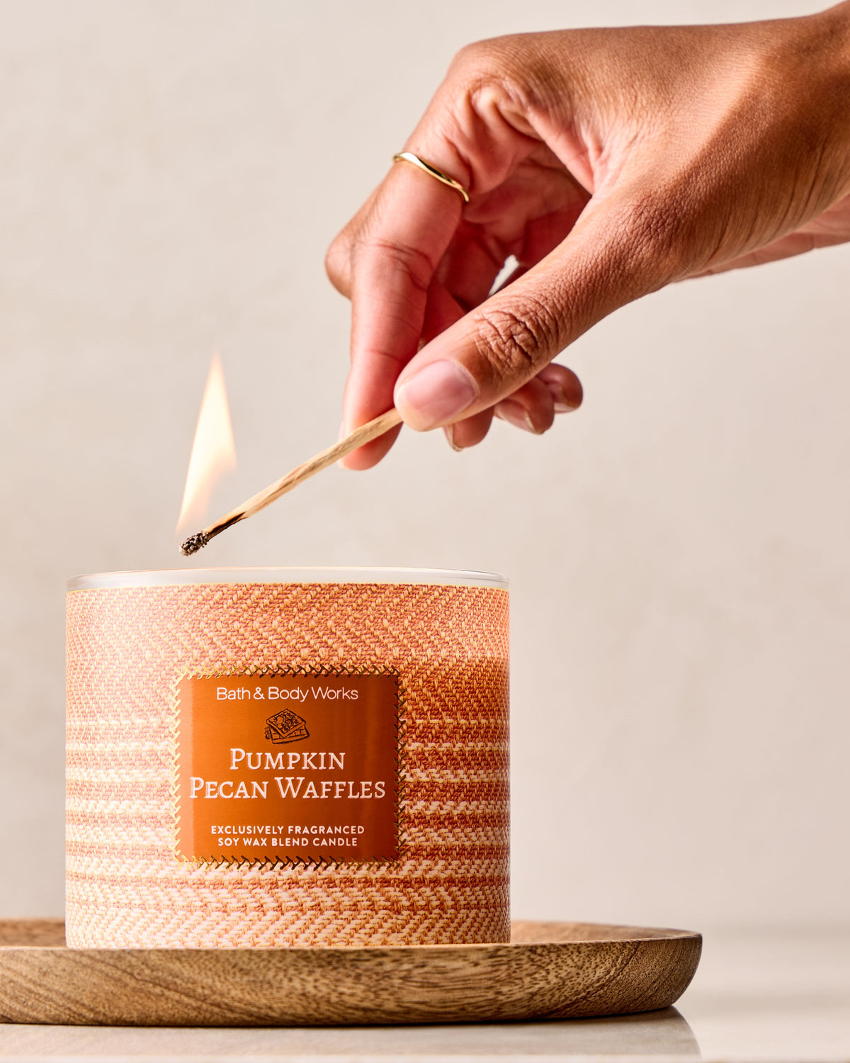 Pumpkin Pecan Waffles 3-Wick Candle image 5