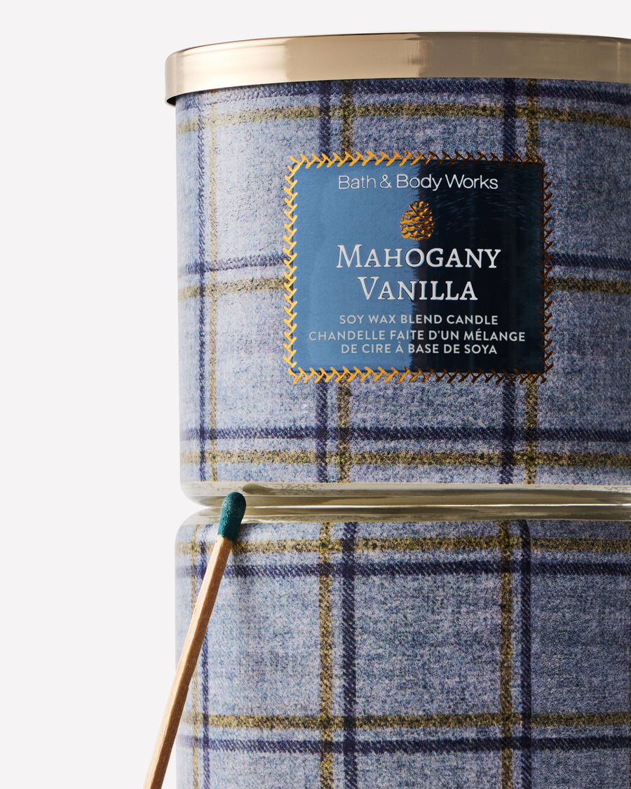 Mahogany Vanilla 3-Wick Candle image 2