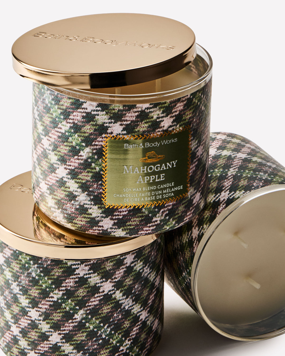 Mahogany Apple 3-Wick Candle image 2
