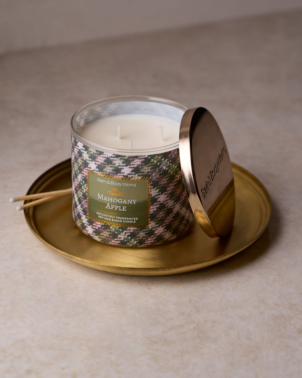 Mahogany Apple 3-Wick Candle image 4