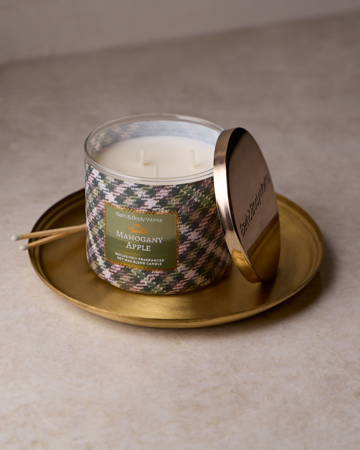 Mahogany Apple 3-Wick Candle image 4