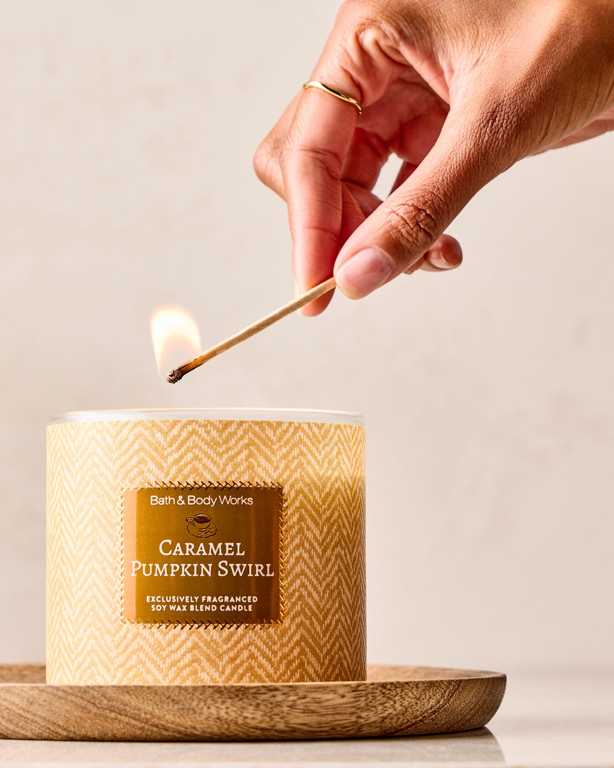 Caramel Pumpkin Swirl 3-Wick Candle image 4