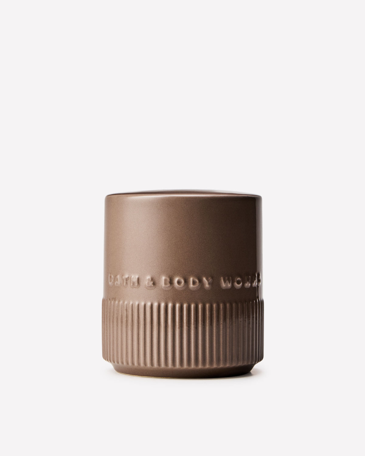 Brown Ceramic Reed Vessel