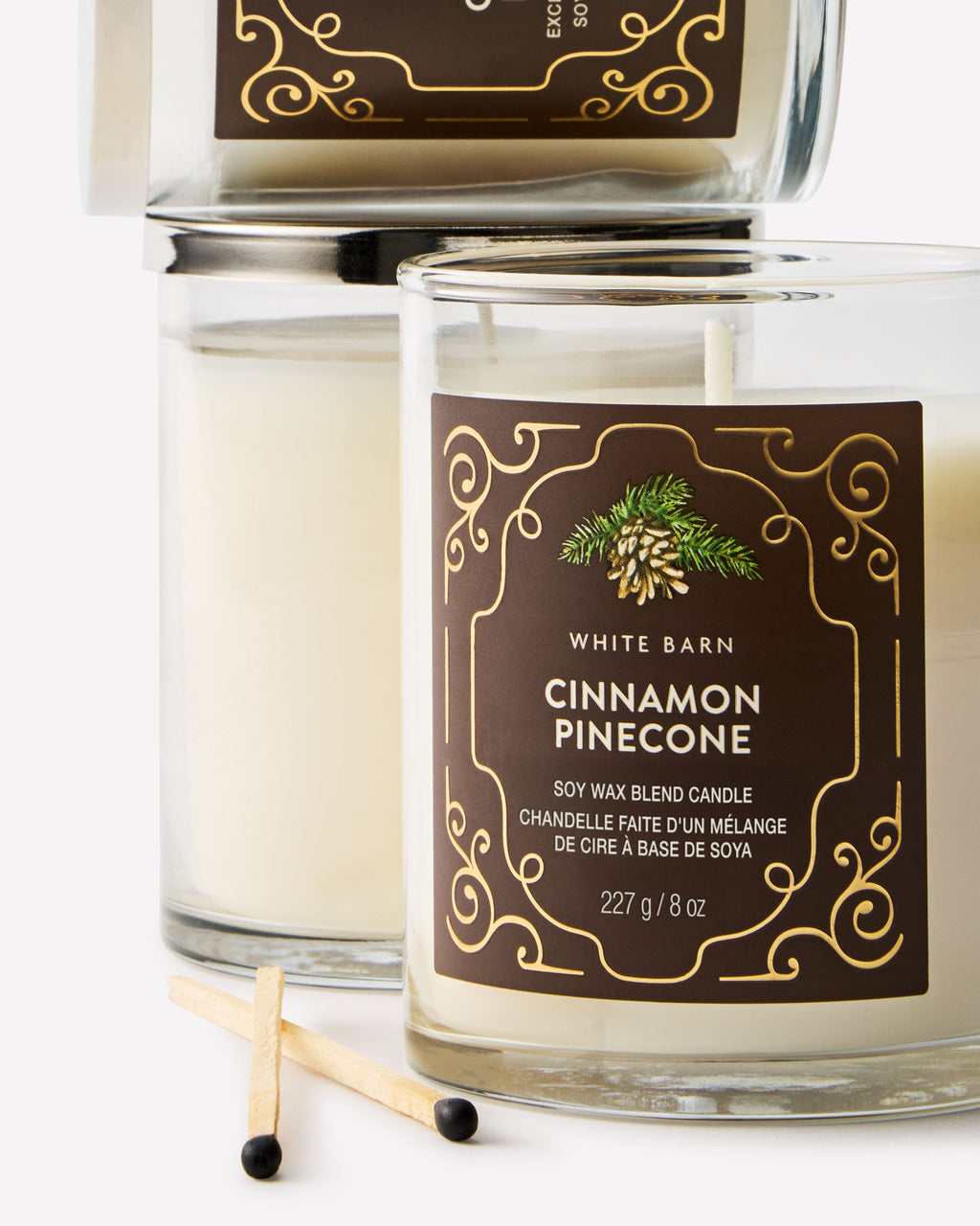 Cinnamon Pinecone Single Wick Candle image 2