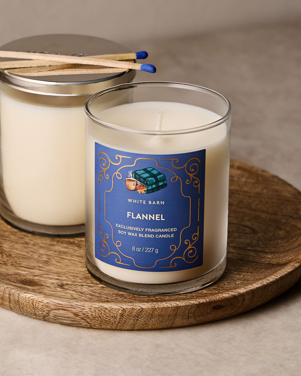 Flannel Single Wick Candle image 4