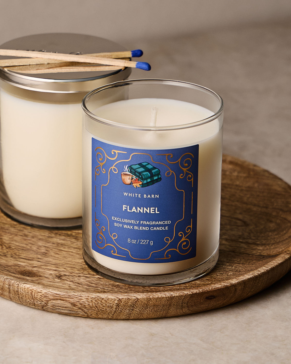 Flannel Single Wick Candle image 4