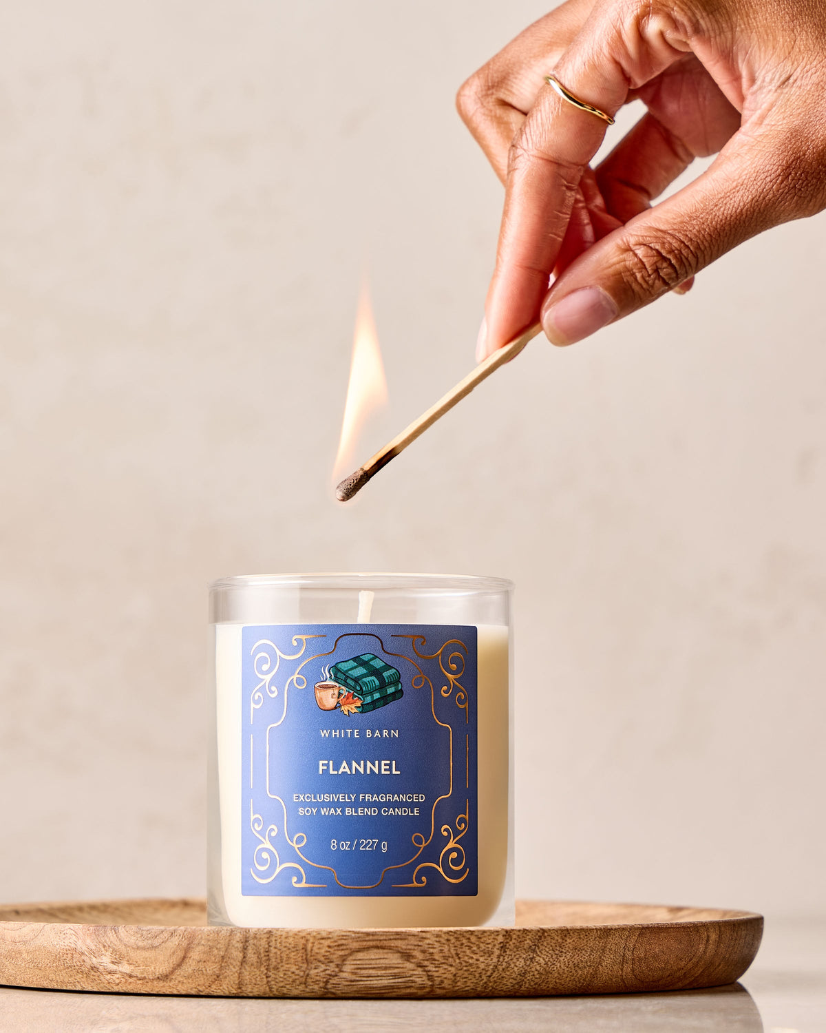 Flannel Single Wick Candle image 5