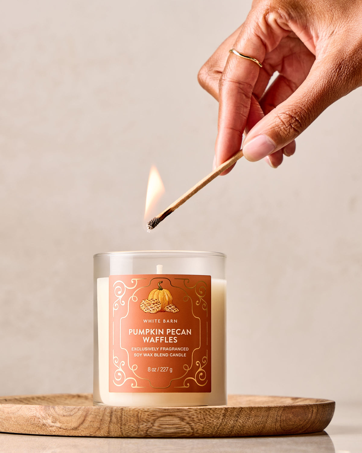 Pumpkin Pecan Waffles Single Wick Candle image 5
