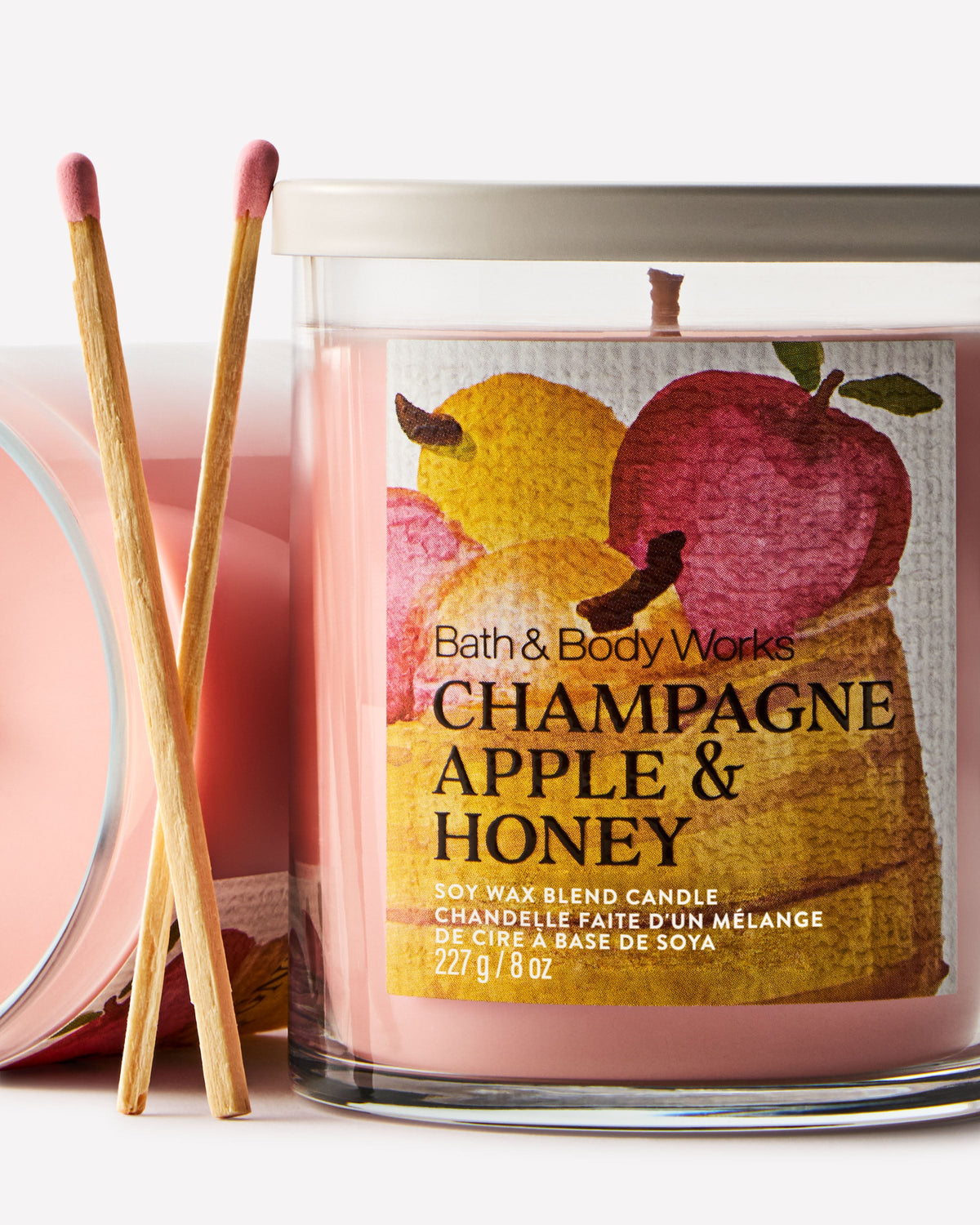 Champagne Apple & Honey Single Wick Candle image 2