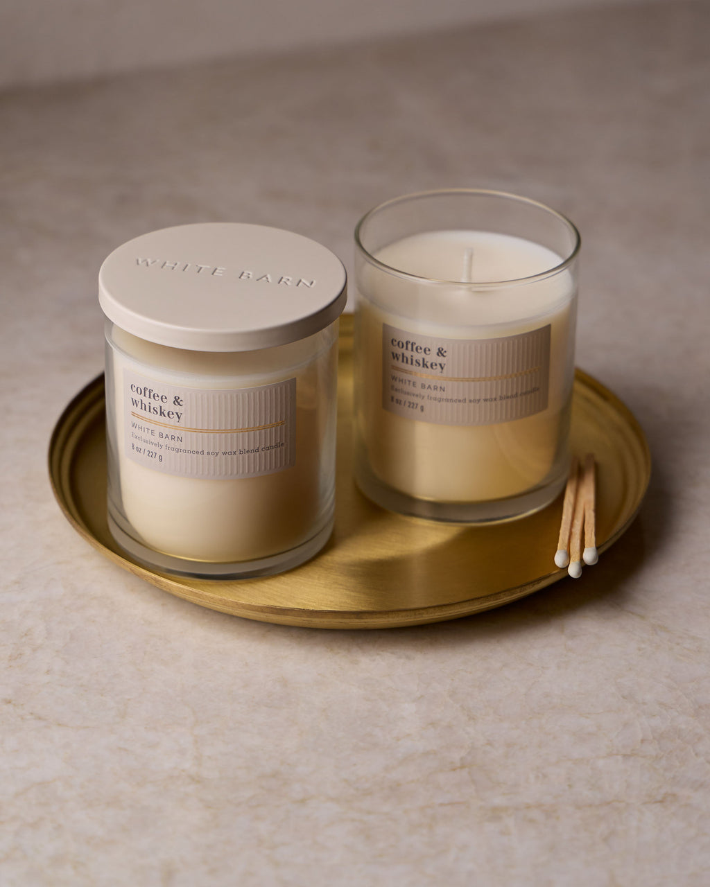 Coffee & Whiskey Single Wick Candle image 3