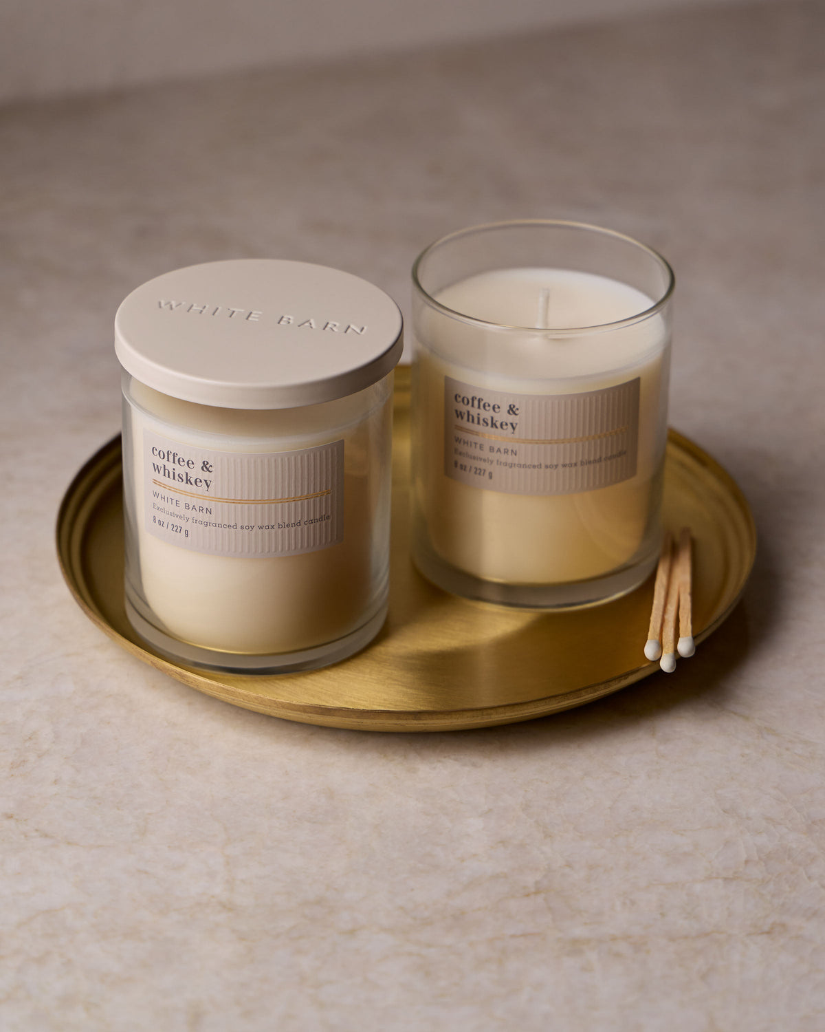 Coffee & Whiskey Single Wick Candle image 3