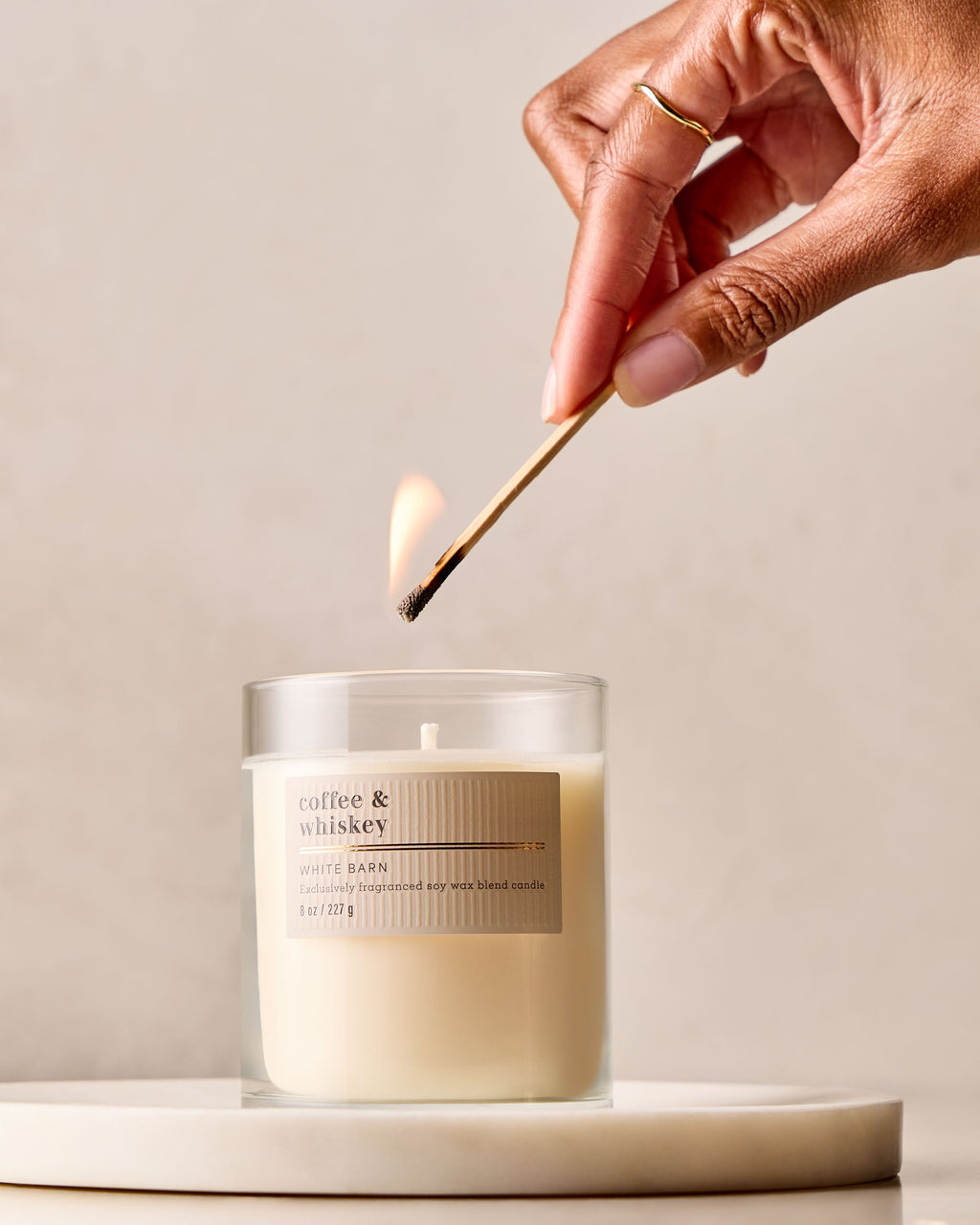 Coffee & Whiskey Single Wick Candle image 4