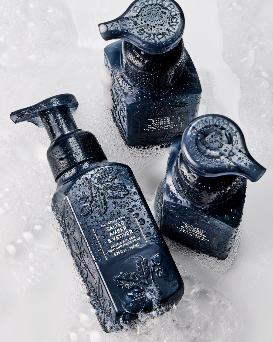 Salted Amber & Vetiver Gentle & Clean Foaming Hand Soap image 3