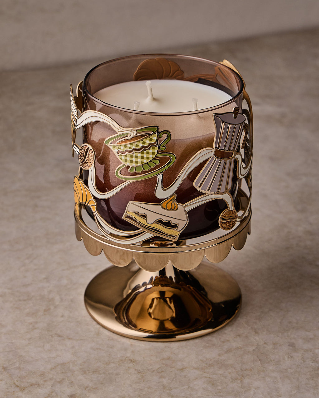 Coffee Time 3-Wick Candle Holder image 2