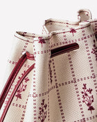 Cream & Burgundy Rustic Floral Gift Bag image 2