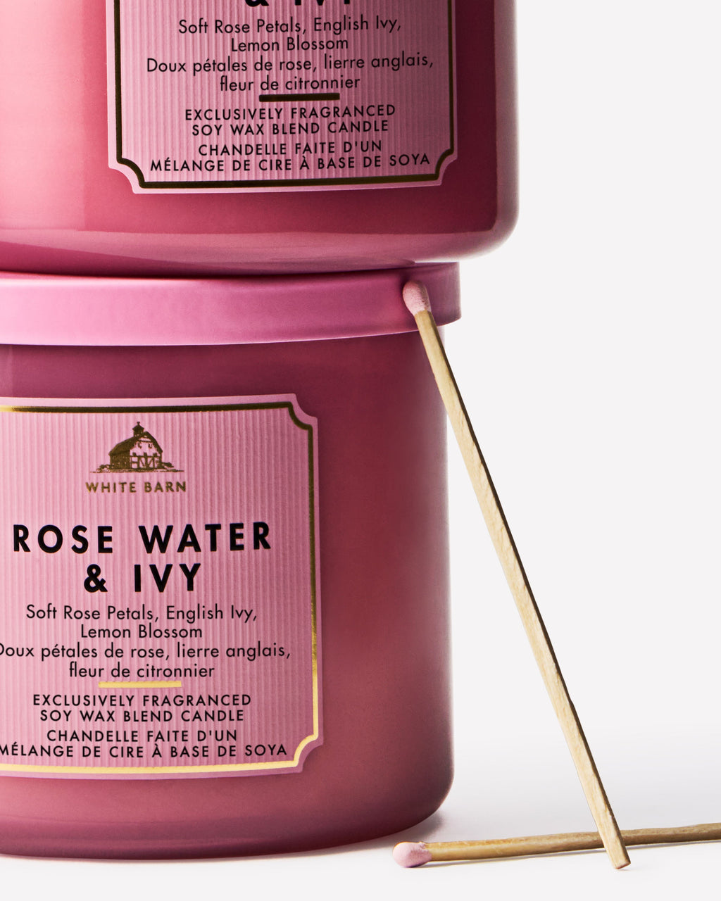 Rose Water & Ivy 3-Wick Candle image 2