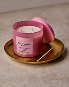Rose Water & Ivy 3-Wick Candle image 4