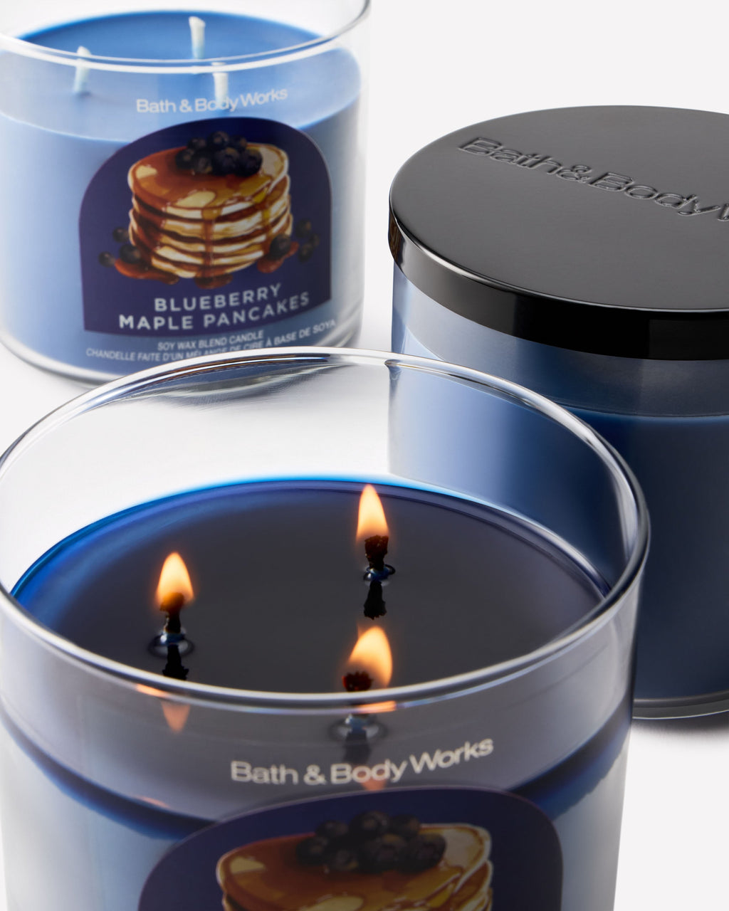 Blueberry Maple Pancakes 3-Wick Candle image 2