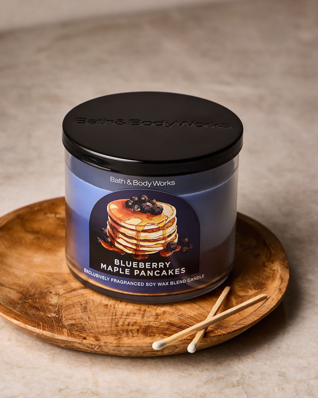 Blueberry Maple Pancakes 3-Wick Candle image 3