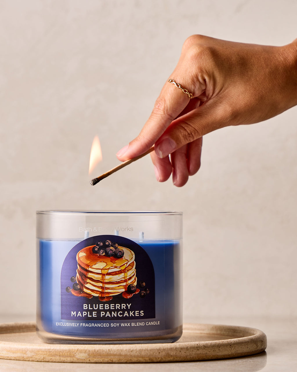 Blueberry Maple Pancakes 3-Wick Candle image 4