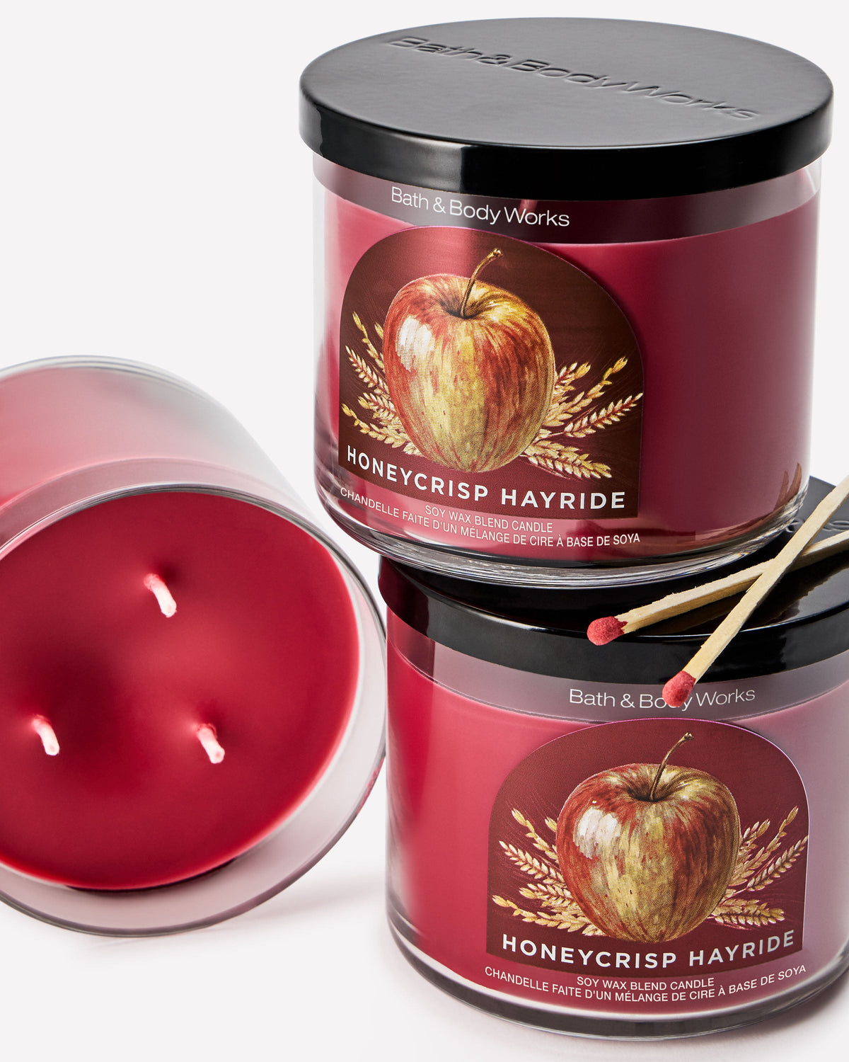 Honeycrisp Hayride 3-Wick Candle image 2