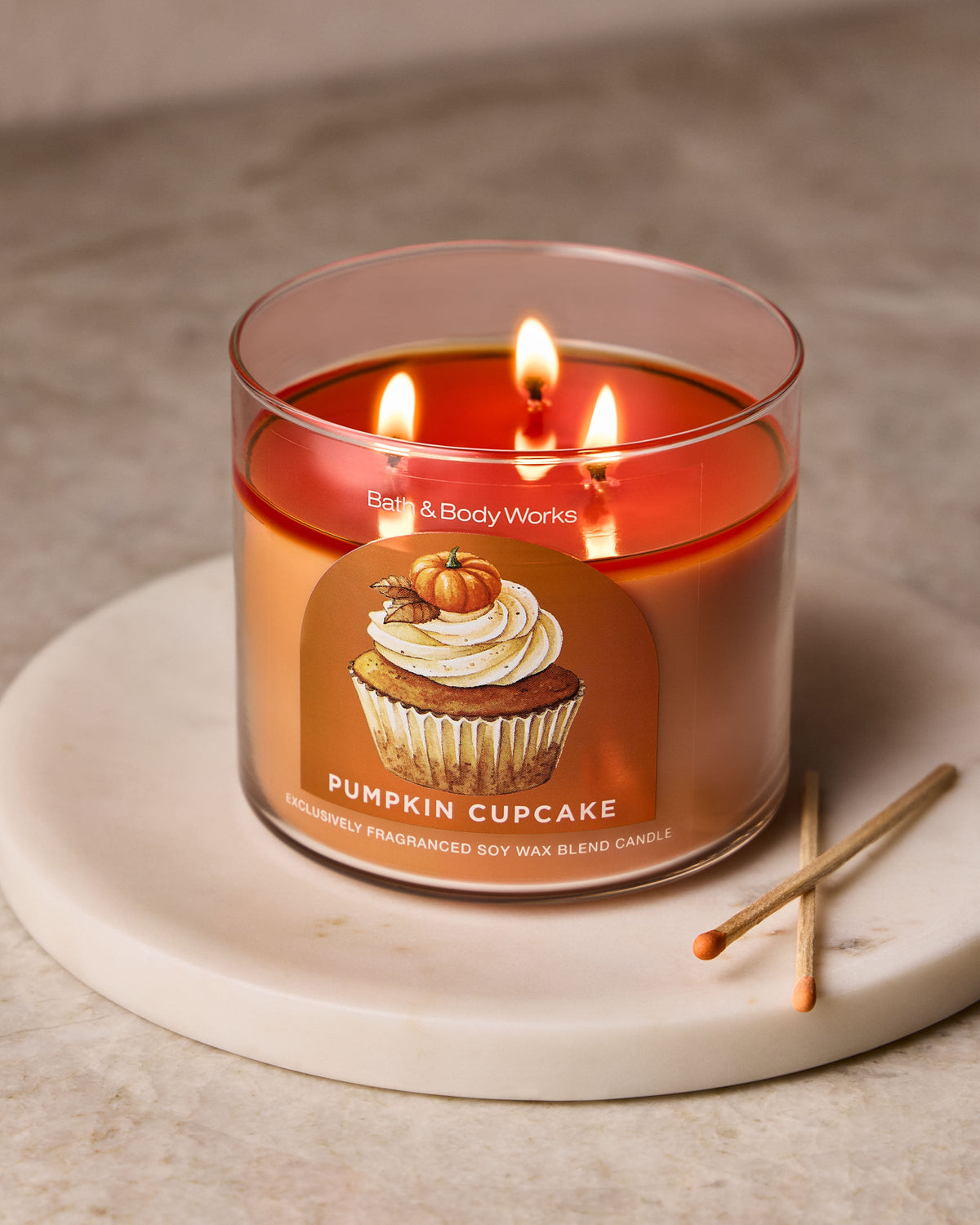 Pumpkin Cupcake 3-Wick Candle image 3