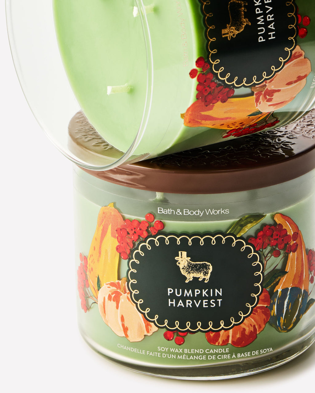 Pumpkin Harvest 3-Wick Candle image 2