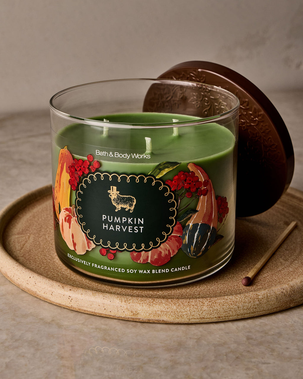 Pumpkin Harvest 3-Wick Candle image 4